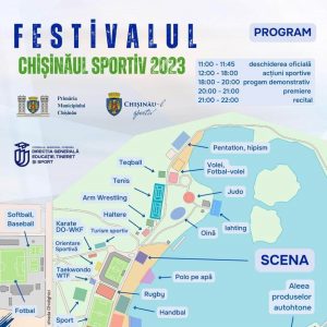 Harta interactivă a evenimentului Chișinăul Sportiv 2023