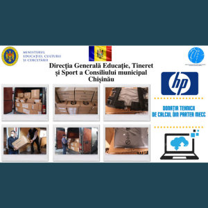 Donația a 675 laptop-uri din partea Ministerului Educației, Culturii și Cercetării.