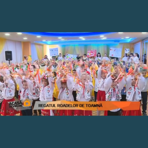 Copiii de la grădinița 225 și-au dorit să intre în Cartea Recordurilor și au realizat cel mai lung desen de toamnă