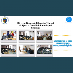 Ședința grupului de lucru pentru optimizarea instituțiilor de învățământ