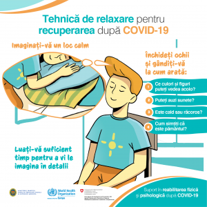Tehnică de relaxare pentru recuperare după COVID-19