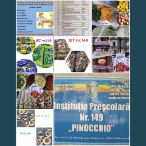 În scopul asigurării unui proces de alimentație calitativ şi variat în IET nr.149 „PINOCCHIO” str. M. Sadoveanu, 4/4, monitorizează zilnic normele de organizare a alimentației