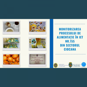 Monitorizarea procesului de alimentație în IET nr. 155, din sectorul Ciocana