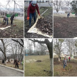 Acțiunile de amenajare și salubrizare a teritoriului instituției Complexul Educațional Gimnaziu-Grădiniță Cruzești sunt în toi …
