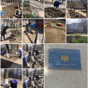 Acțiunile de amenajare și salubrizare a teritoriului Instituției de Educație Timpurie nr. 188, str. I. Vieru, 8/2 continuă …