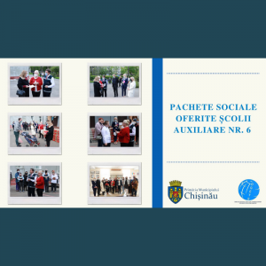 Au fost oferite 600 pachete sociale familiilor social – vulnerabile care au copii în instituțiile speciale din municipiul Chișinău