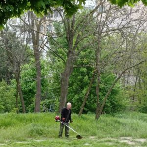 Actualmente sunt în toi lucrările de cosire a ierbii pe teritoriile aferente/adiacente instituțiilor de învățământ…