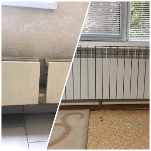 Reparația a sistemului de încălzire în 5 grupe, cabinetul medical și biroul șefului de gospodărie