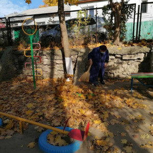 Salubrizarea terenului instituției de învățământ nr.67