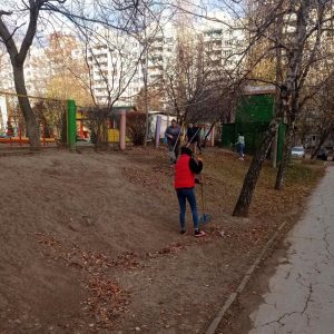 Continuă lucrările de salubrizare și evacuare a frunzișului de pe teritoriul IET nr.161