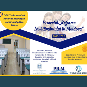 În 2022 se încheie cel mai mare proiect de investiții în educație din Republica Moldova