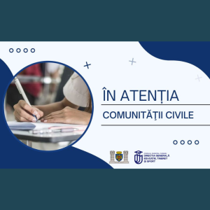 În atenţia comunităţii civile