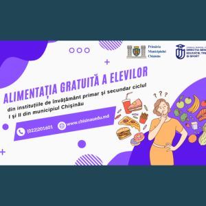 Alimentația gratuită a elevilor din instituțiile de învățământ primar și secundar ciclul I și II din municipiul Chișinău
